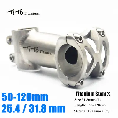 TITO Ultralight Titanium MTB Bicycle Road Bike Handlebar Stem 5° 31.8mm 25.4mm • $82.49
