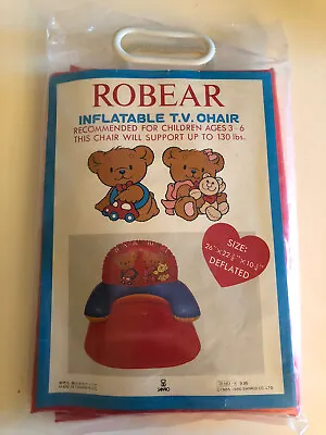 $14.99 • Buy Vintage Sanrio ROBEAR Inflatable Chair ~ Brand NEW In Pkg