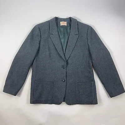 VTG Pendleton MEN'S Sport Green Tweed Coat Sz 42 Western Blazer Virgin Wool  • $57.98
