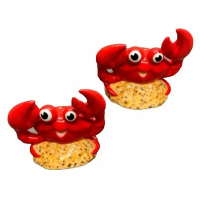 £6.99 • Buy Cartoon Crab Ceramic Salt And Pepper Cruet Set Quality Ceramic Brand New & Boxed
