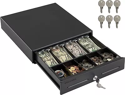 Cash Register Drawer 13  For Point Of Sale POS System /w 4-Bill 5-Coin Cash Tray • $43.95