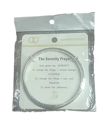 Serenity Prayer Mobius Bracelet 2 1/2  With Prayer Etched On Edge - Ships FREE  • $14.49