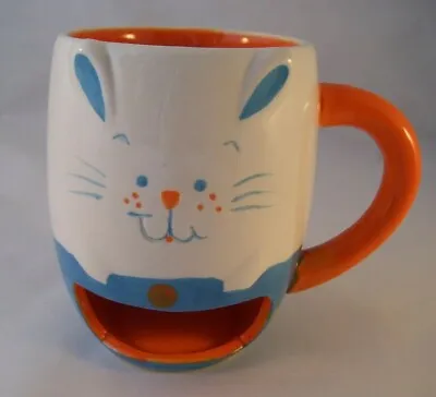 £9.35 • Buy Ceramic Bunny Rabbit Cookie Dunk Mug Tea Biscuit Tea Bag Orange Cute!