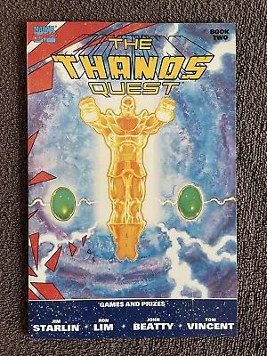 The THANOS Quest Book 2 (Marvel 1990) Games And Prizes ~ Jim Starlin • $14.95