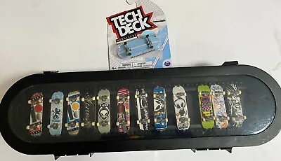 2009 Spin Master Tech Deck Wall Mount Carrying Case & 13 Finger Skateboards • $45