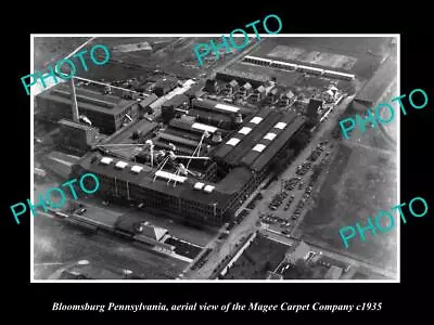 OLD LARGE HISTORIC PHOTO OF BLOOMSBURG PENNSYLVANIA THE MAGEE CARPET Co C1935 • $5.47