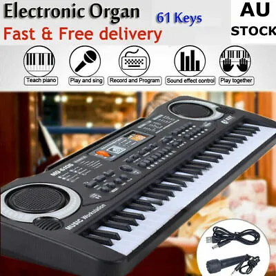 61 Keys Digital Music Electronic Keyboard USB Piano Musical Instrument Learning • $25.99