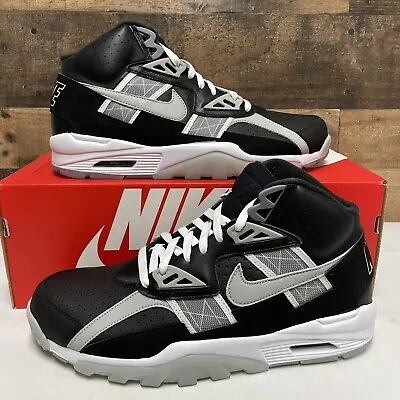 Nike Air Trainer High SC Raiders - Black Smoke Grey - Men's Size 11 - DZ4405 001 • $158