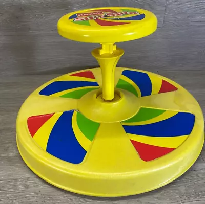 Vintage 1973 Tonka Playskool Sit 'n Spin Original Ride On Toy Yellow Red Blue • $64.55