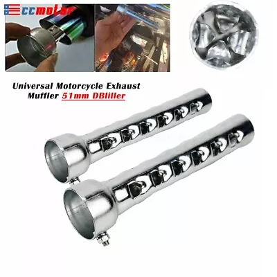 2Pcs Exhaust Muffler DB Killer Insert Baffle Removable Silencer Slip On 51mm/2  • $26.99