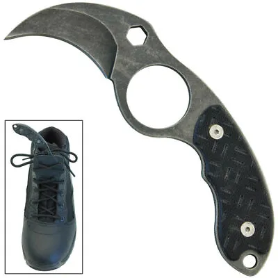 Dark Prey Tactcal Military Camping Fixed Blade Boot  Knife + Free Sheath & Chain • $12.99