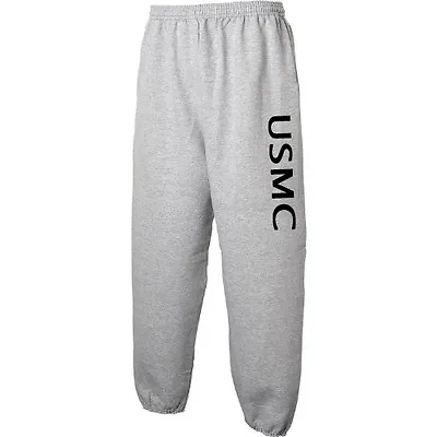 Usmc Marines Corps Physical Training Sweat Pants Sport Grey Semper Fi Eagle  • $20.99