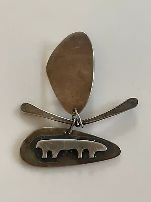 Ed. WIener Sterling Pin Brooch Modernist Mid-Century MCM • $450