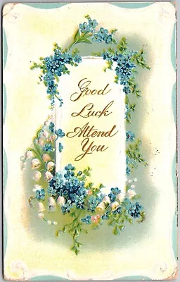 Postcard: Good Luck Wishes For Miss E. J. Wade From Hackettstown M.J. A56 • $3.49