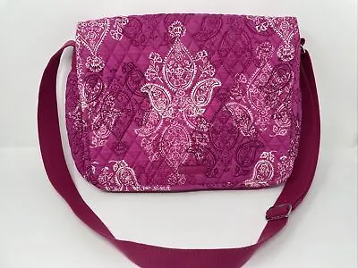 Vera Bradley Bag Messenger Bag Stamped Paisley Pink • $24.99