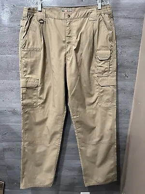 5.11 Tactical Series Men 40x34 Size Tan Cargo Khaki Utility Pants Flat Straight • $15.30