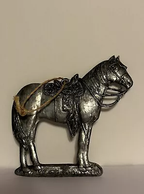 Horse Metal Ornament Wall Hanging 4.5  Tall 4.5  Wide • $12