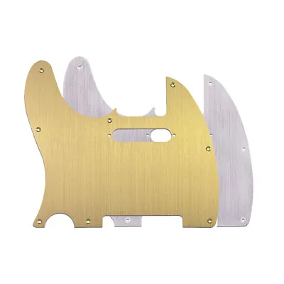 £19.99 • Buy Left Handed Telecaster Pickguard Tele Brushed Aluminium Guitar Fits Fender USA