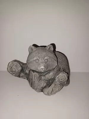 Raccoon Figurine. Made Of Mt. St. Helen's Ash. Approx.4  W X 3  H. Super Cute! • $7.99