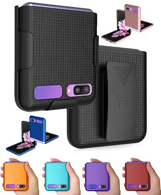 $14.95 • Buy Hard Protector Case Cover + Belt Clip Holster For Samsung Galaxy Z Flip 5G Phone