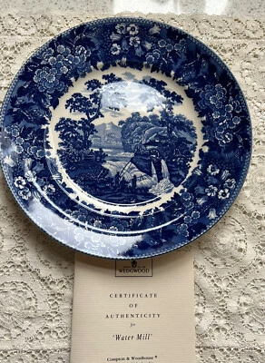 £1.99 • Buy Wedgwood Queens Ware Blue And White Collection .Water Mill Design