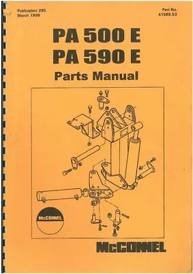 McConnel PA500E & PA590E Parts Manual • £12.99