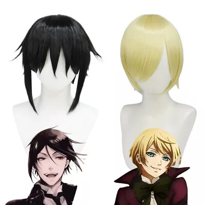 Anime Black Butler Alois Trancy Wigs Men's Harajuku Hair Hairpiece Cosplay • $19.50