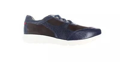 Marc Joseph Mens Manhattan Navy Pebble Grainy/Suede Fashion Sneaker Size 8 • $15.12