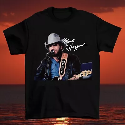 Merle Haggard Signature Cotton T- Shirt Unisex All Size S M L XL 23XL • $23.74