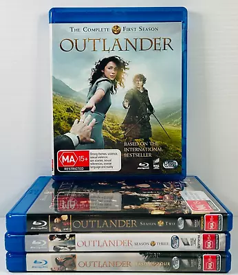 Outlander Series Seasons 1 2 3 4 Blu-Ray ~ TV Historical Heughan Balfe ~ RB • $52.52