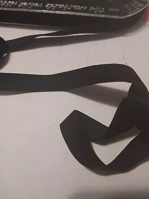 10 Yards 5/8  Brillant Washable Black Velvet Ribbon With Plastic Holder • $3.49