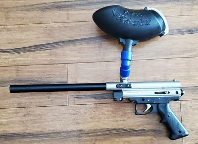 Vintage Spyder Targa Black SIlver Paintball Marker Gun - INCOMPLETE • $80