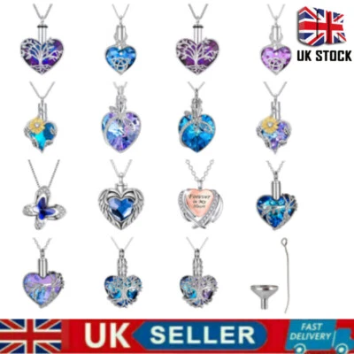 £7.94 • Buy Cremation Jewelry Urn Necklace For Ashes Memorial Keepsake Necklaces Pendants