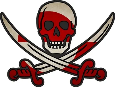 Sticker Pirate Jack Rackham Calico Flag Country Kn Greenland • $2.98