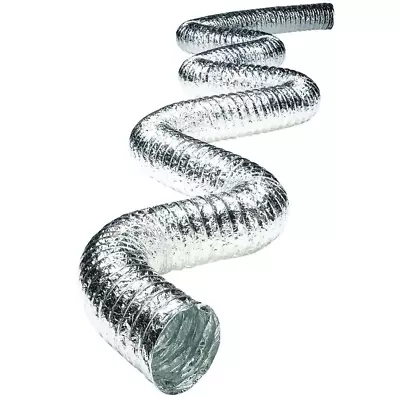 8 In. X 25 Ft. Non-Insulated Flexible Aluminum Duct With Scrim • $43.02