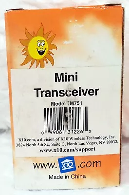 X10 Mini Transceiver #TM751 (NEW) • $14