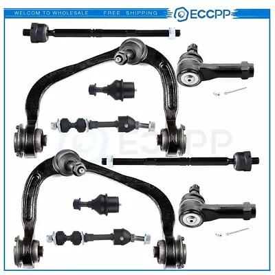 For Ford F-150 2WD Mark LT 10Pcs Front Upper Control Arms Tie Rods Sway Bars Kit • $91