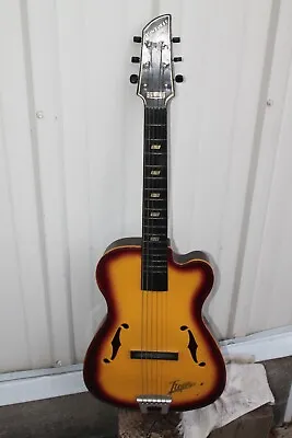 Vintage Emenee Tiger Sun Burst Toy Guitar NICE • $59.99