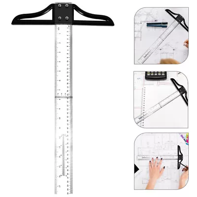 T Square Ruler Crafting Ruler Woodworking Measuring Tool T Ruler • $15.89