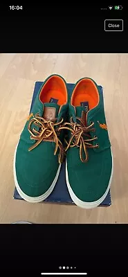 Polo Ralph Lauren Shoes Green Mens UK 7 • £15