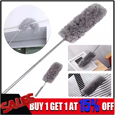 Extended Crevice Duster Brush Microfiber Brushes Reusable Bendable Gap Dust Tool • £3.74