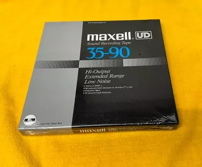 Maxell UD 35-90 Hi-Output Extended Range Low Noise 7” Reel To Reel New SEALED 🔥 • $70.20