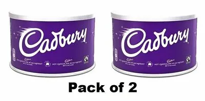 £15.99 • Buy Cadbury Hot Drinking Chocolate Indulgence Large 1Kg Tub (Pack Of 2)