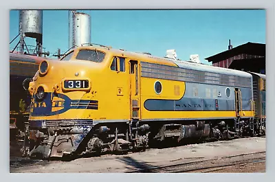 Postcard Cleburne Shops Texas Train #331 ATSF F7 Scenic Track View TX 1975 • $9.95