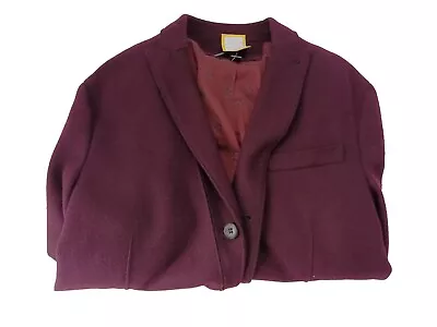 John Varvatos Wool Blend Burgundy Casual Jacket Blazer Size XXXL  • $99.60