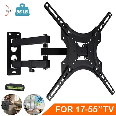 Full Motion Lcd Led Tv Wall Mount Bracket Swivel Tilt 17 32 36 37 40 42 46 50 55 • $18.99