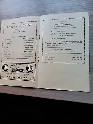 Theatre Programme 1933manchester Palacelaburnum Grove J B Priestley • £8