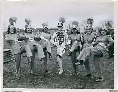 1948 John Adams Drum Major And Majorette Cleveland Press Photo 7X9 • $9.99