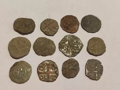 Medieval XII-XV Uncleaned Hammered Crusader Coins Lot • $4.50