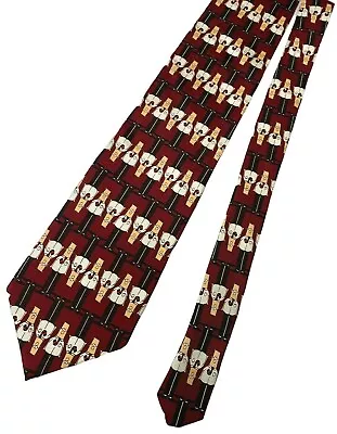 Softwear Dilbert Update Trad Cartoon Novelty Men's Necktie Silk Tie Stripped Red • $8.89